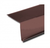 Планка торцевая 95х120х2000 (Texture-01-8017 Коричневый шоколад-0.45)